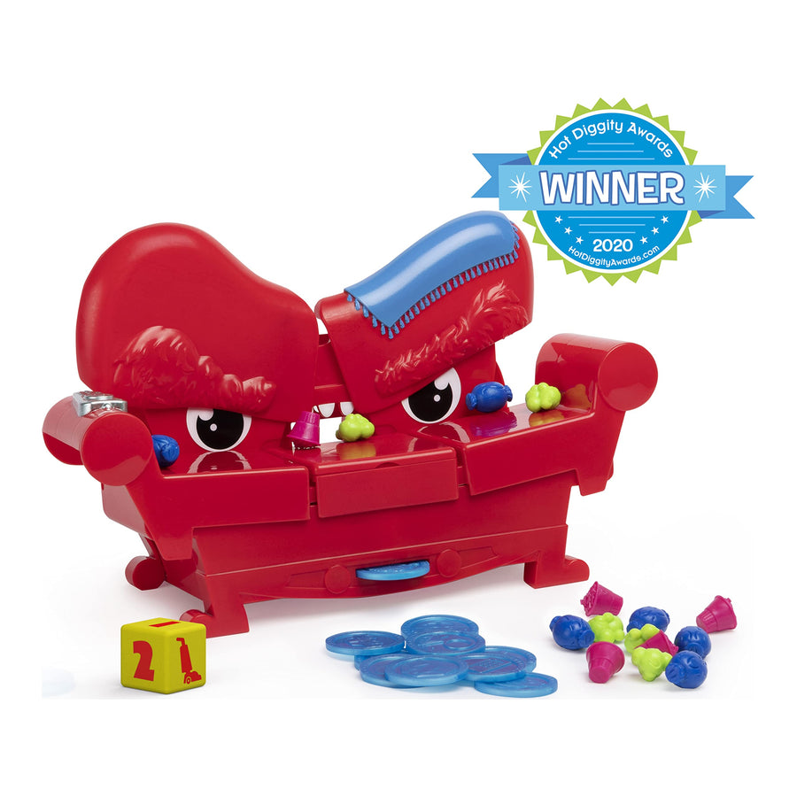 Grouch Couch, Furniture with Attitude Popular Funny Fast-Paced Board Game with Sounds, for Families and Kids Ages 5 and up