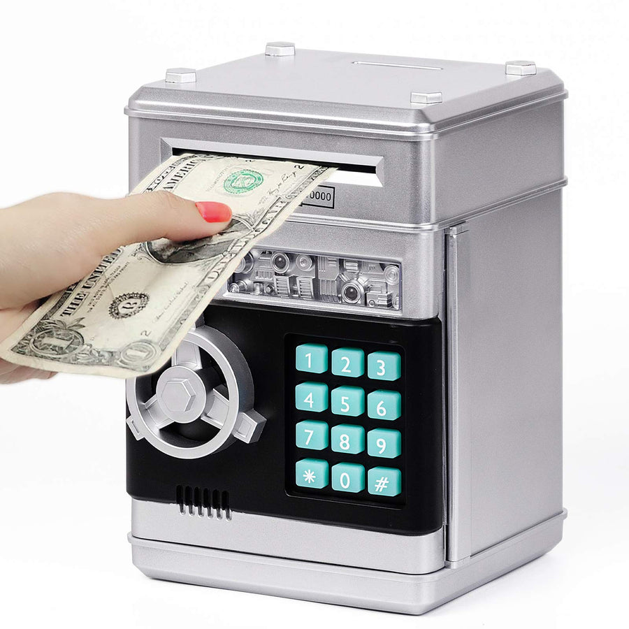 Refasy Piggy Bank Cash Coin Can ATM Bank Electronic Coin Money Bank for Kids-Hot Gift