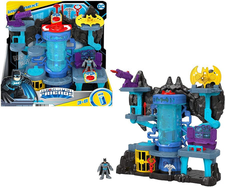Fisher-Price Imaginext DC Super Friends Bat-Tech Batcave, Batman playset with Lights and Sounds for Kids Ages 3 to 8 Years