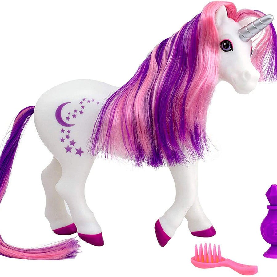 Breyer Horses Color Changing Bath Toy | Luna The Unicorn | Purple / Pink / White with Surprise Blue Color | 8.5" x 7" | Unicorn Toy | Ages 3+ | Model #7233, Purple, White, Pink
