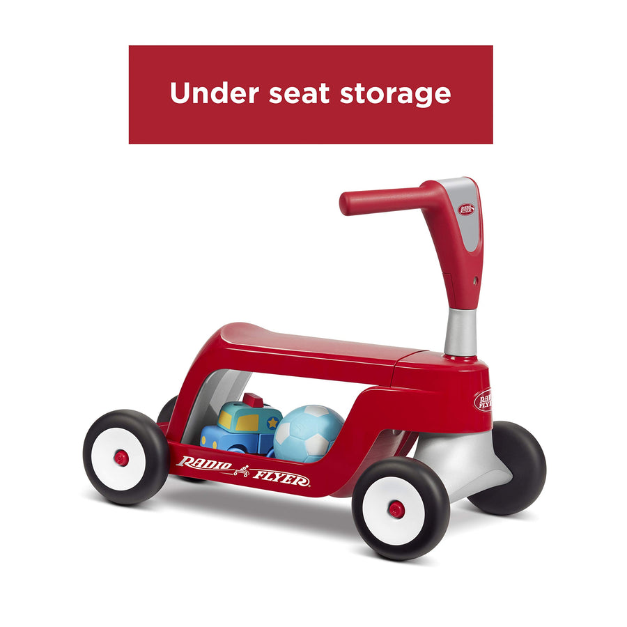 Radio Flyer Scoot 2 Scooter, Toddler Scooter or Ride on, Ages 1-4,Red