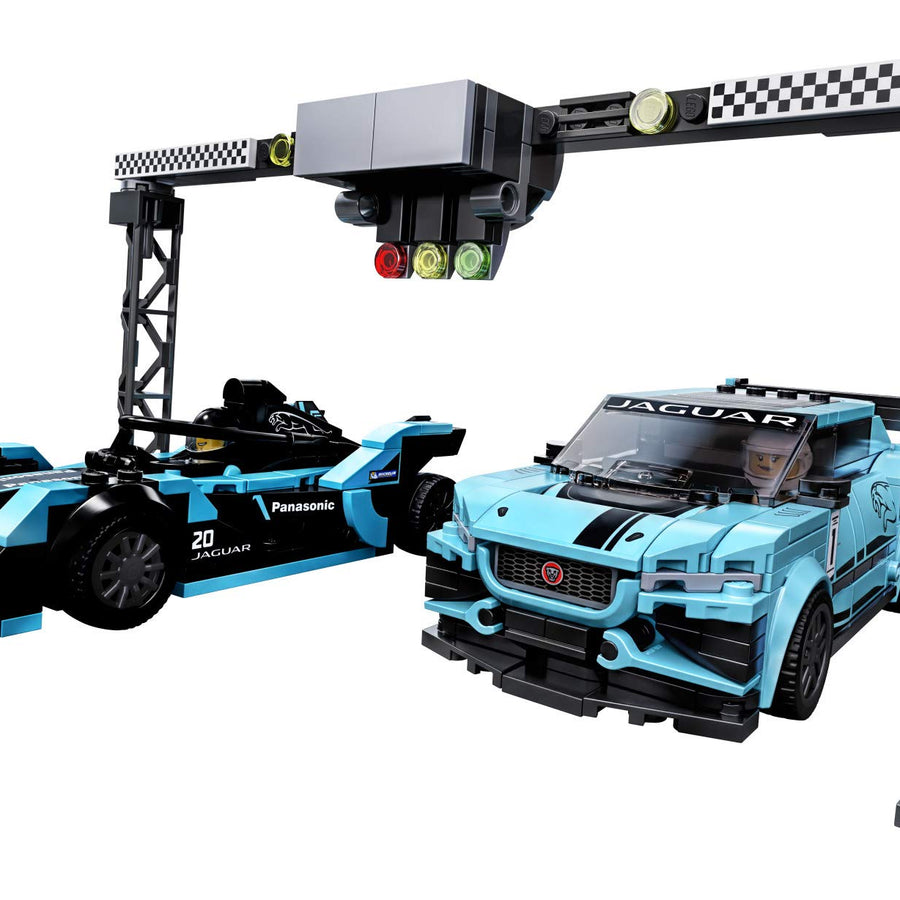 LEGO Speed Champions Formula E Panasonic Jaguar Racing Gen2 car and Jaguar I-PACE eTROPHY 76898 Building Kit (564 Pieces)