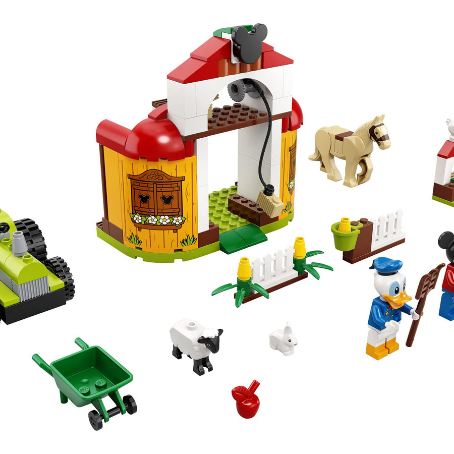LEGO Disney Mickey and Friends Mickey Mouse & Donald Duck’s Farm 10775 Building Kit; A Creative Play Set for Kids; New 2021 (118 Pieces)