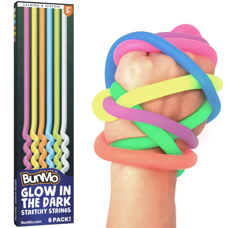 Stretchy Calming Noodle Autism Toys - Glow in The Dark for Sensory Fun. Ideal Stocking Stuffers & Stocking Stuffers for Teens.