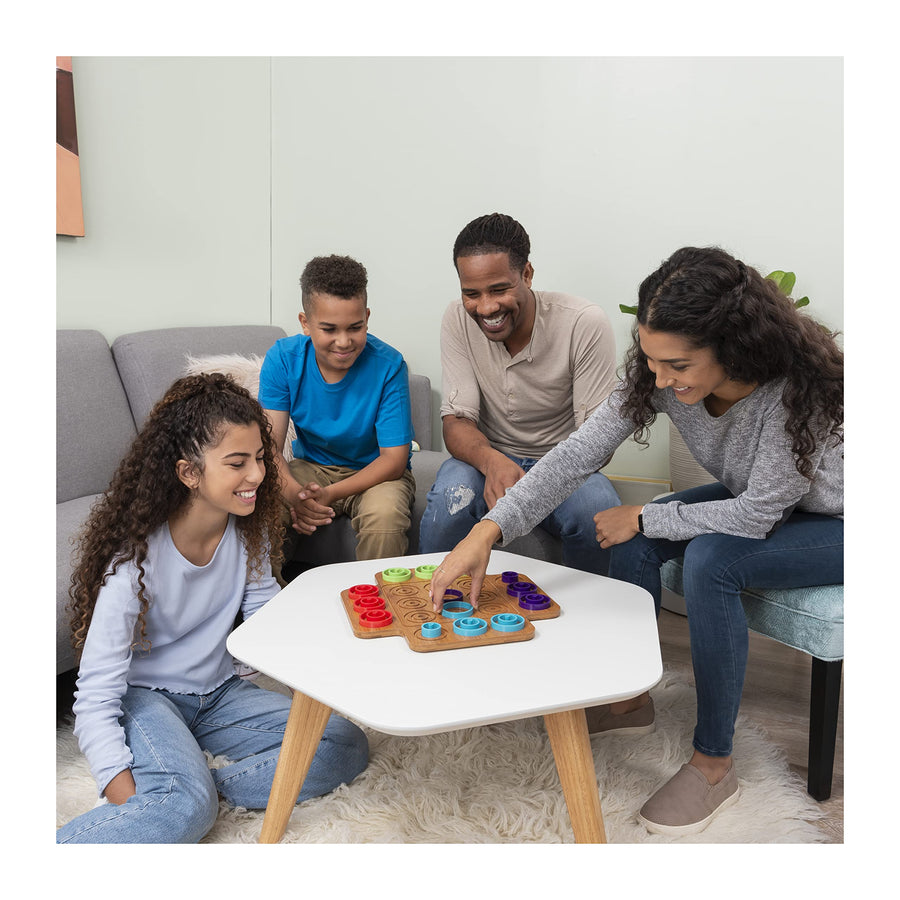 Otrio Wood Strategy-Based Board Game for Adults, Families and Kids Ages 8 & up