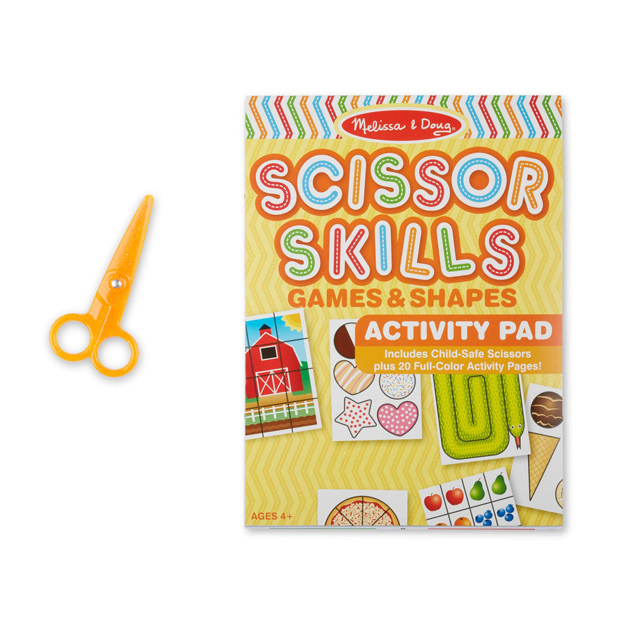 Melissa & Doug Scissor Skills Activity Book With Pair of Child-Safe Scissors (20 Pages)
