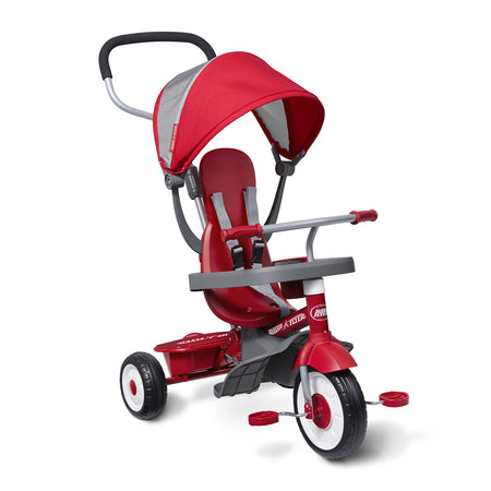Radio Flyer 4-in-1 Stroll 'N Trike, Red Toddler Tricycle for Ages 1 Year -5 Years, 19.88" x 35.04" x 40.75"