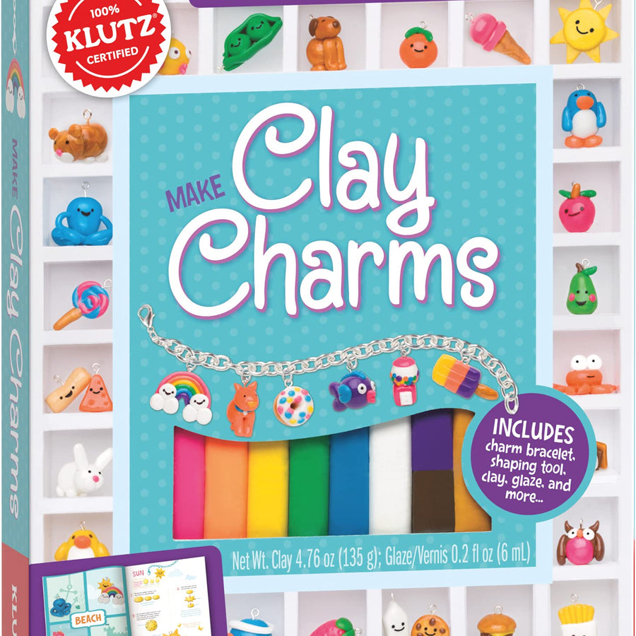 Make Clay Charms (Klutz Craft Kit) 8" Length x 1.19" Width x 9" Height