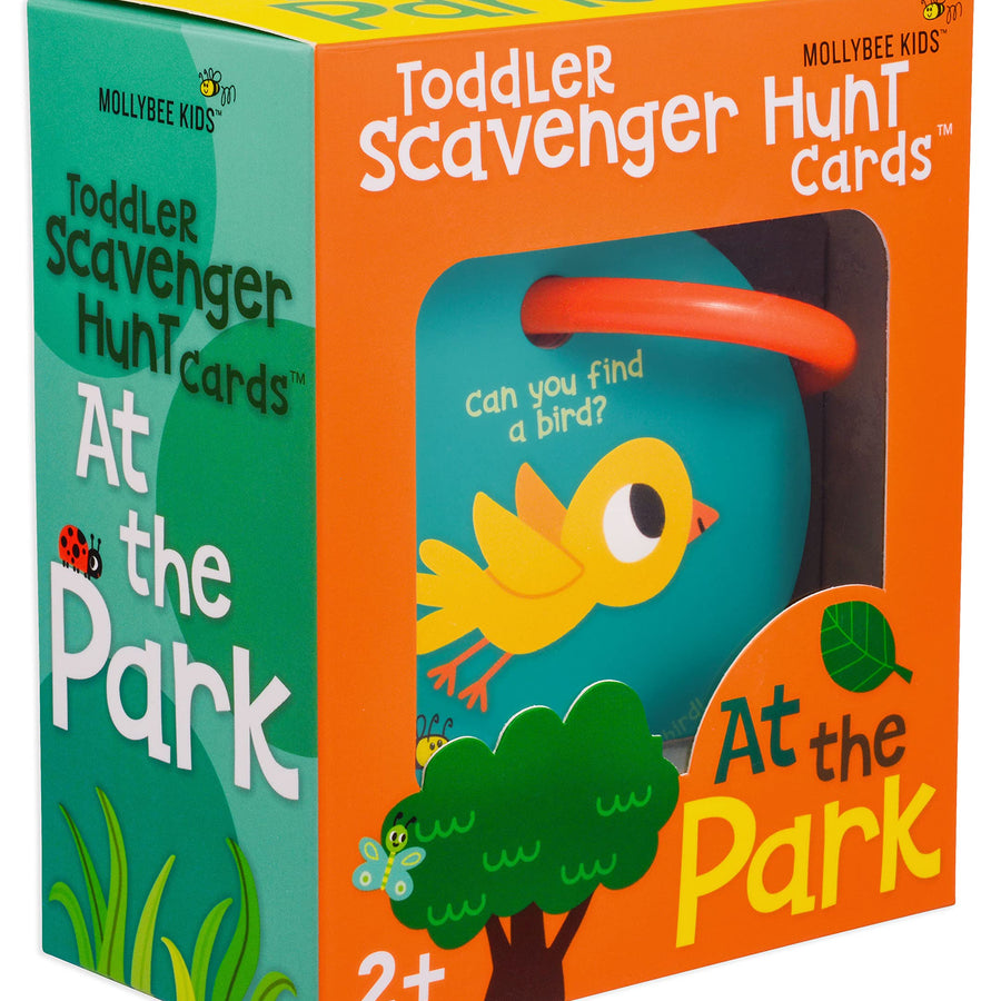 Mollybee Kids Outdoor Toddler Scavenger Hunt Cards at The Park