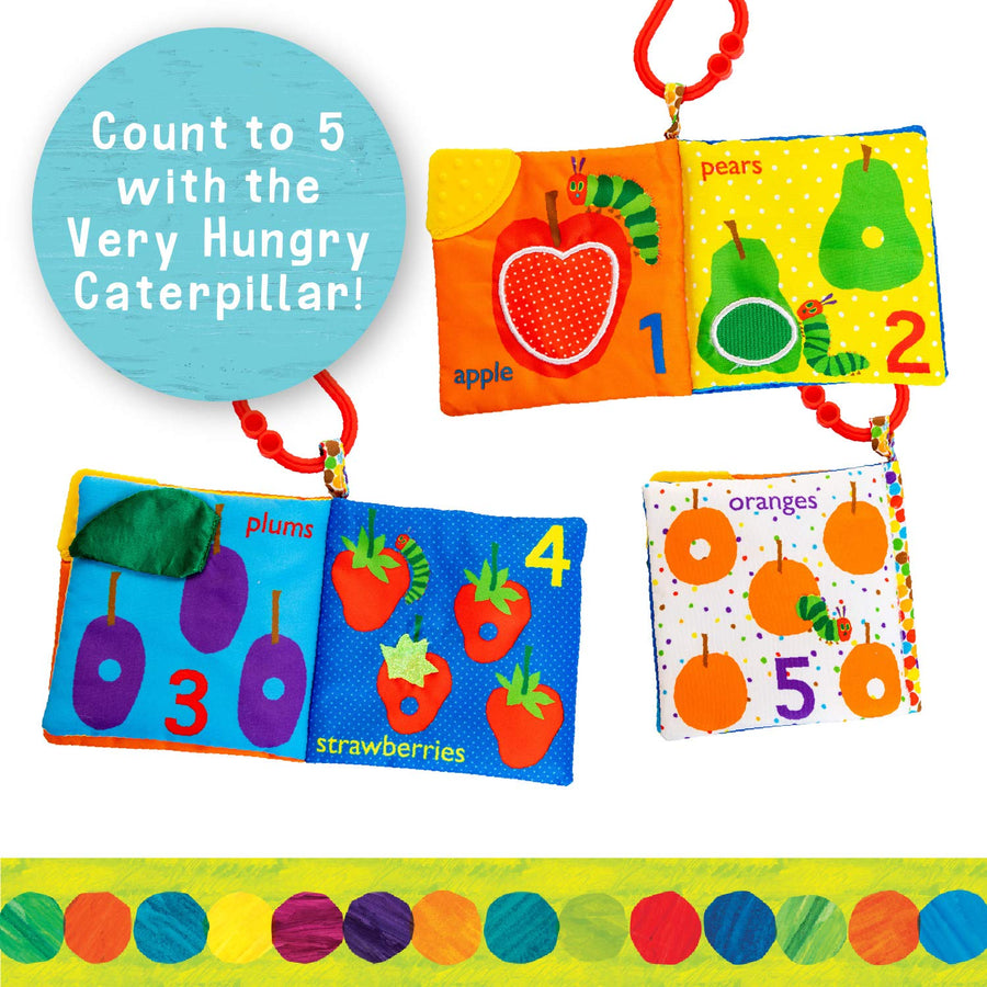 Let's Count Soft Book - World of Eric Carle The Very Hungry Caterpillar Baby Teething Crinkle Book