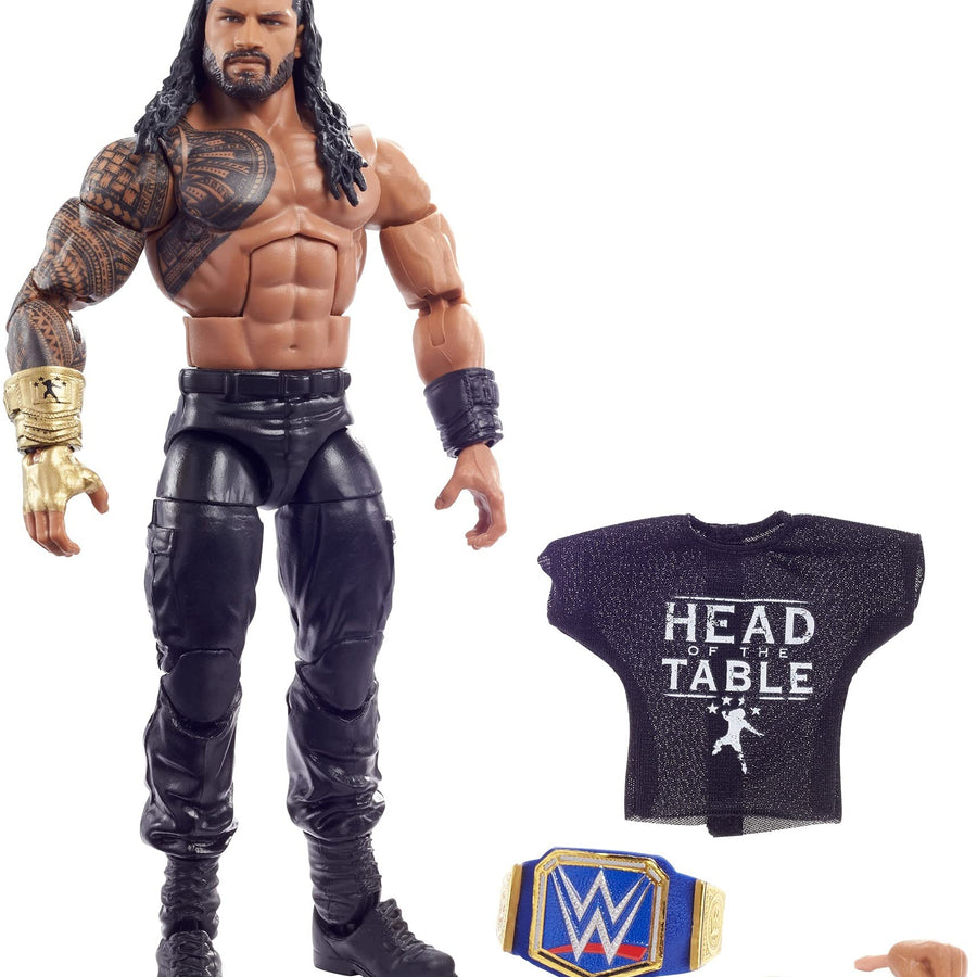 WWE Roman Reigns Elite Collection Series 88 Action Figure 6 in Posable Collectible Gift Fans Ages 8 Years Old and Up