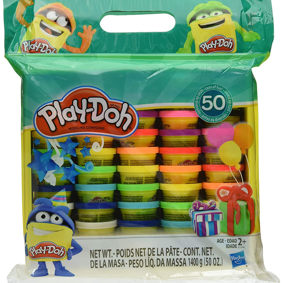 Play-Doh Modeling Compound 50- Value Pack Case of Colors , Non-Toxic , Assorted Colors , 1-Ounce Cans