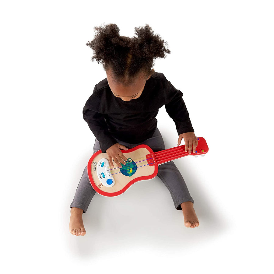 Baby Einstein Magic Touch Ukulele Wooden Musical Toy, Ages 12 months+, Red