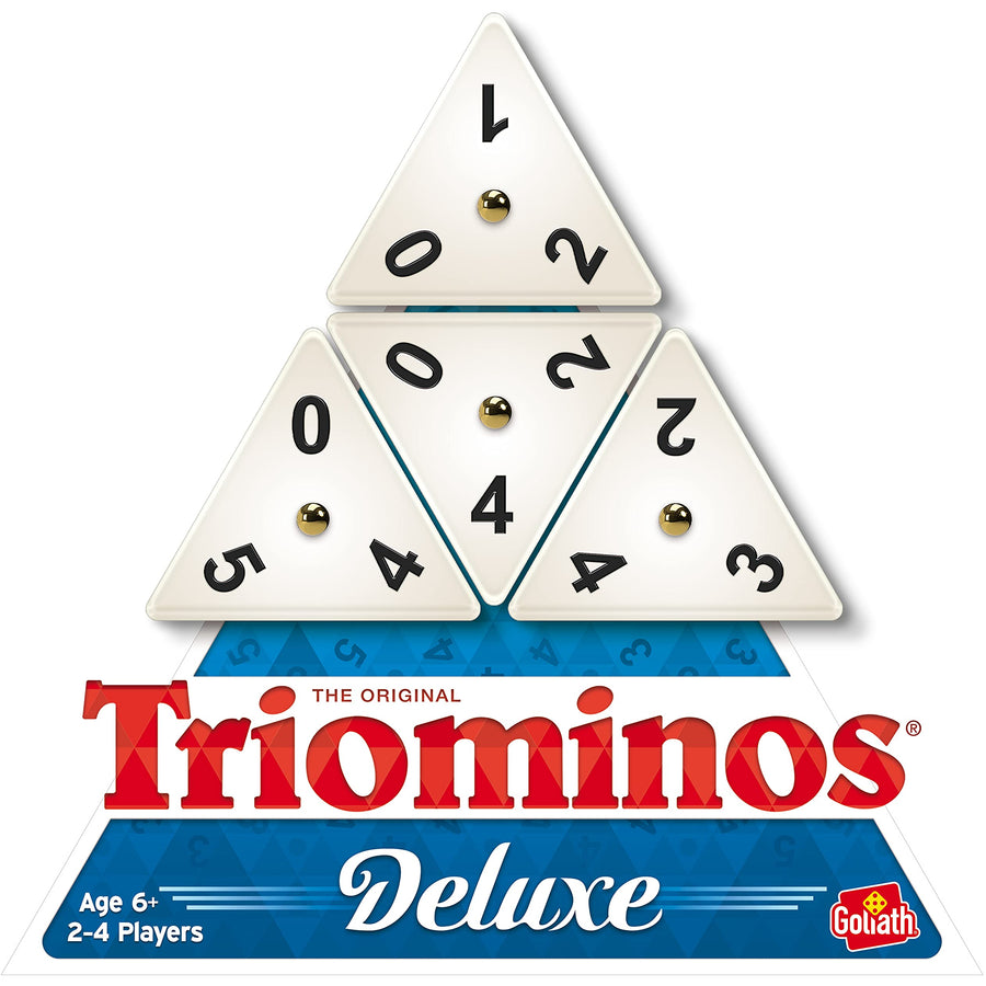 Pressman Tri-Ominos - Deluxe Edition Triangular Tiles with Brass Spinners