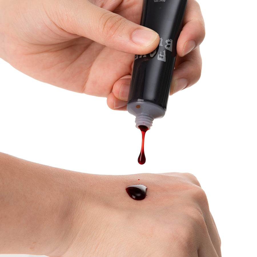 Spooktacular Creations 1 oz Fake Halloween Vampire Blood Tube for Halloween Costume, Zombie, Vampire and Monster Makeup & Dress Up