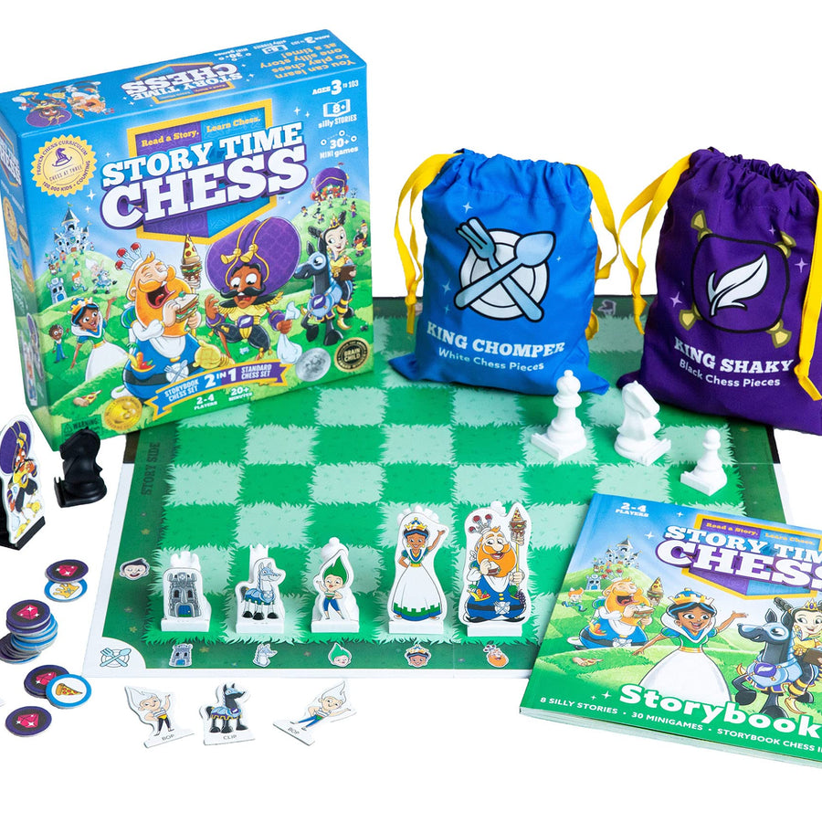 Story Time Chess - 2021 People’s Choice Toy of The Year Award Winner - Read a Story. Play Chess. Ages 3-103
