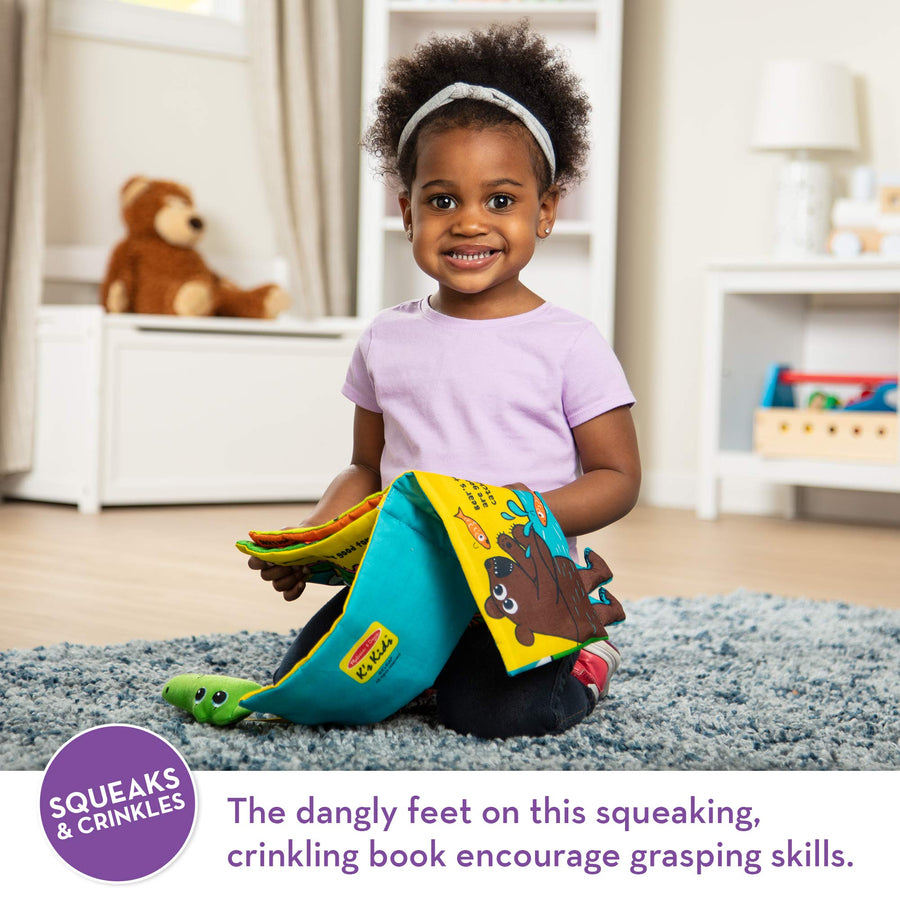 Melissa & Doug Soft Activity Baby Book - Whose Feet?