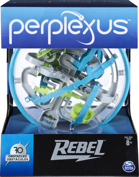 Perplexus Rebel, 3D Maze Game Sensory Fidget Toy Brain Teaser Gravity Maze Puzzle Ball with 70 Obstacles, for Adults & Kids Ages 8+ (Edition May Vary)