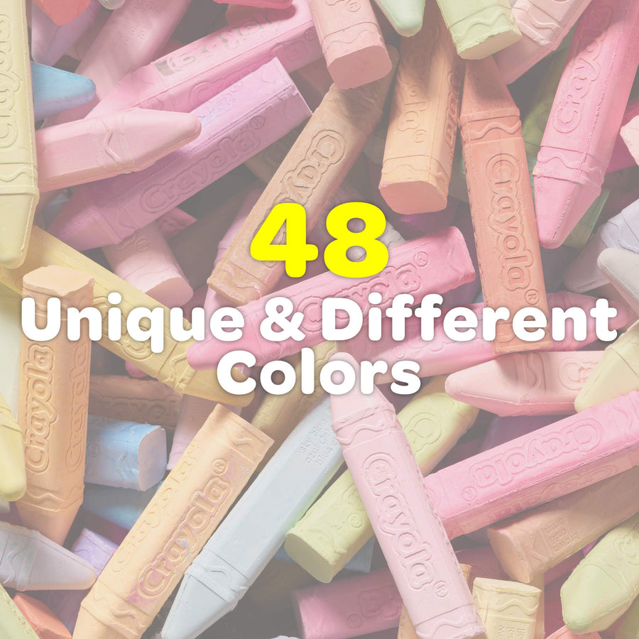 Crayola Washable Sidewalk Chalk Set, Outdoor Toy, Gift for Kids, 72Count (Amazon Exclusive)