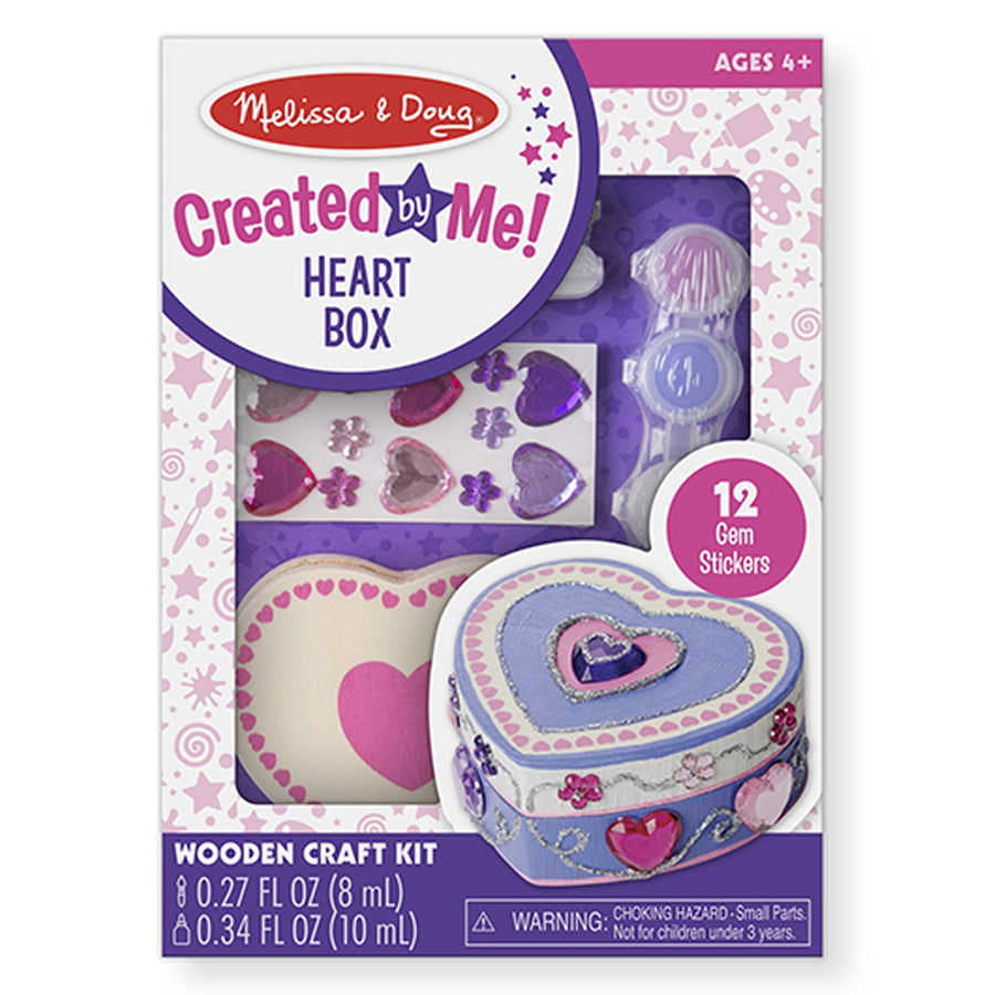 Melissa & Doug Created by Me! Heart Box Wooden Craft Kit