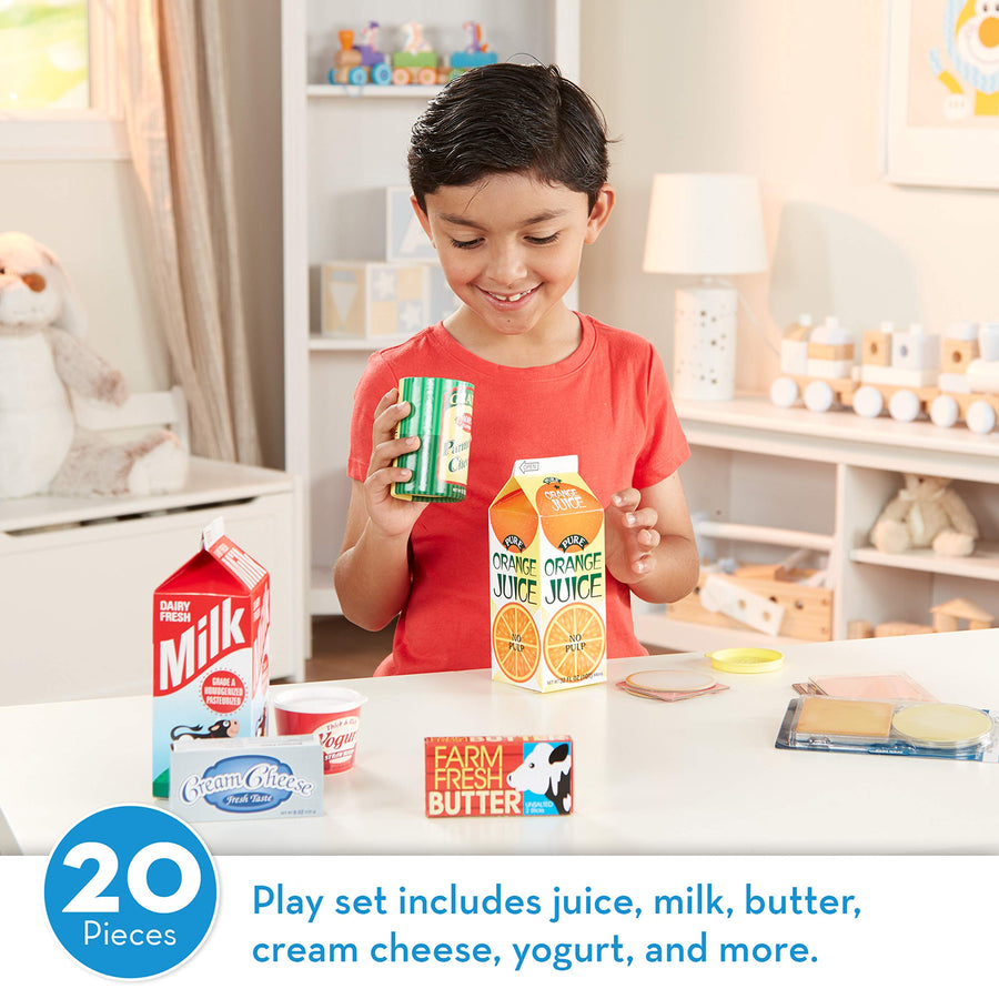 Melissa & Doug Fridge Groceries Play Food Cartons (8 pieces)