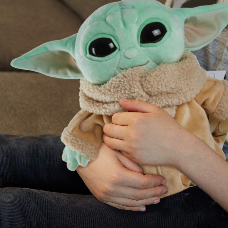 Star Wars The Child Plush Toy, 8-in Small Yoda Baby Figure from The Mandalorian, Collectible Stuffed Character for Movie Fans of All Ages, 3 and Older