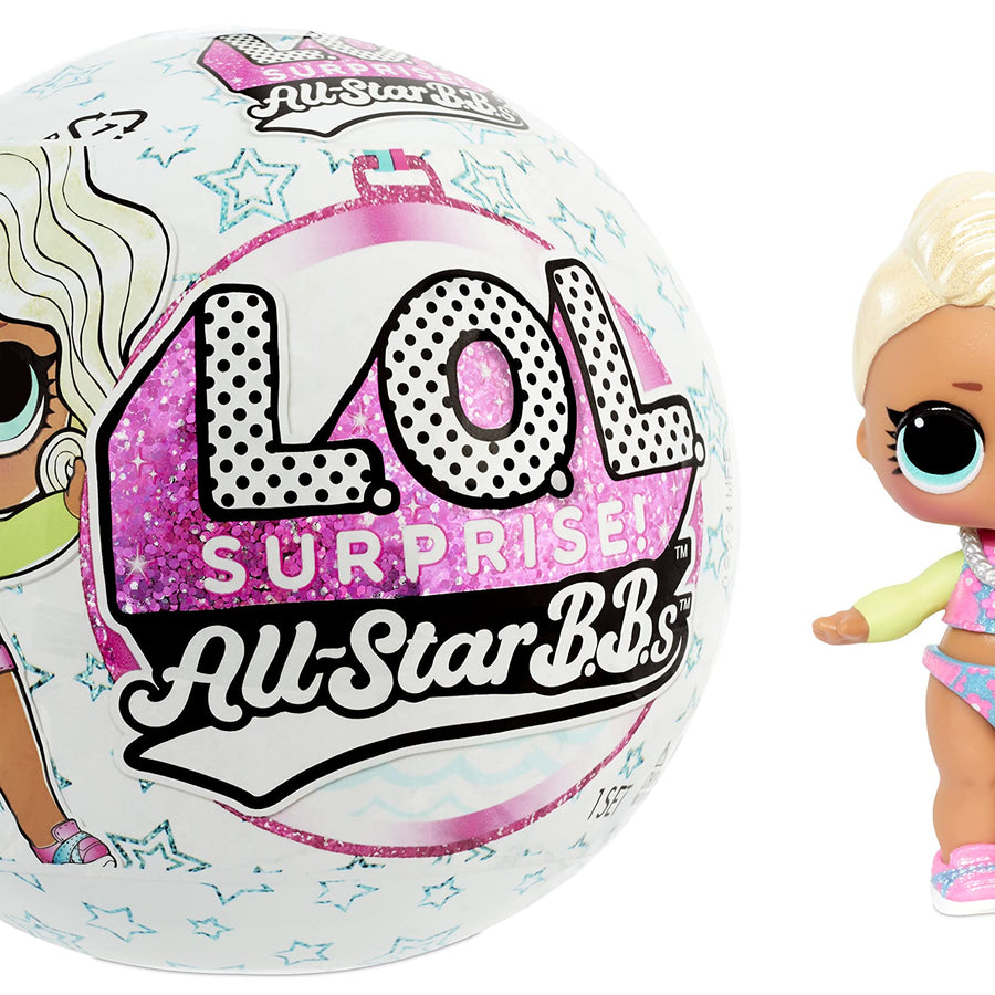 LOL Surprise All-Star Sports Series 4 Summer Games Sparkly Collectible Doll with 8 Surprises, Accessories, Gift for Kids, Toys for Girls and Boys Ages 4 5 6 7+ Years Old, (Styles May Vary)