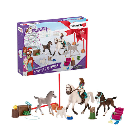 Schleich Horse Club, 24-Piece Playset, Horse Toys for Girls and Boys 5-12 years old, Advent Calendar 2021