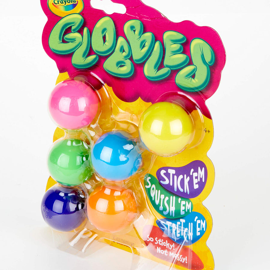 Crayola Globbles, Fidget Toys, Squish Gift for Kids, Assorted Colors, 6 Count