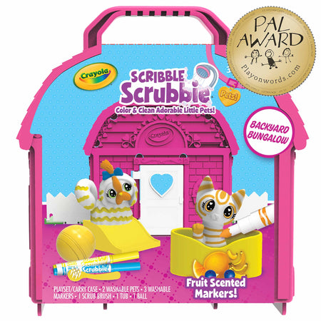 Crayola Scribble Scrubbie Pets, Backyard Playset, Toys for Girls & Boys, Gift for Kids, Age 3, 4, 5, 6