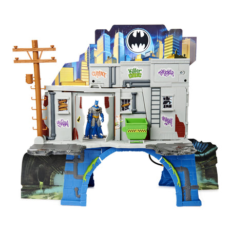 DC Comics Batman 3-in-1 Batcave Playset with Exclusive 4-inch Batman Action Figure and Battle Armor