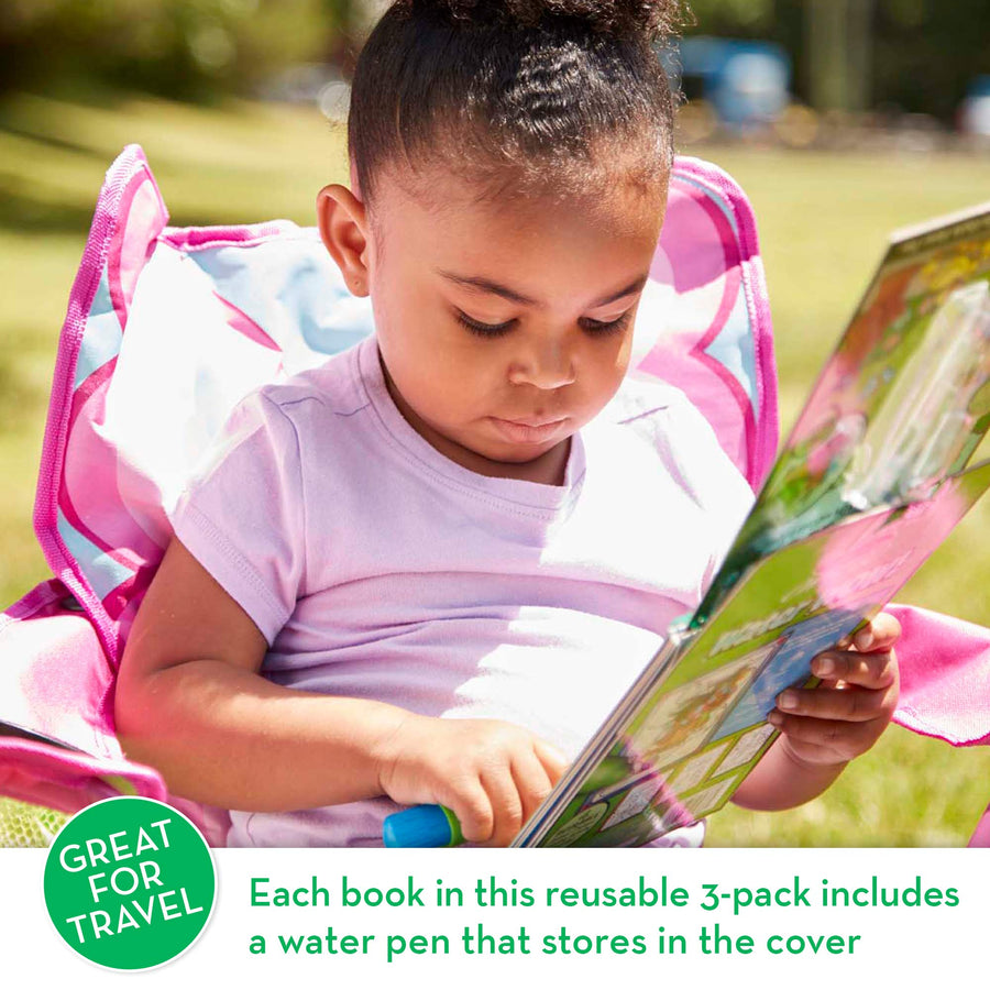 Melissa & Doug On the Go Water Wow! Reusable Water-Reveal Activity Pads, 3-pk, Animals, Alphabet, Numbers