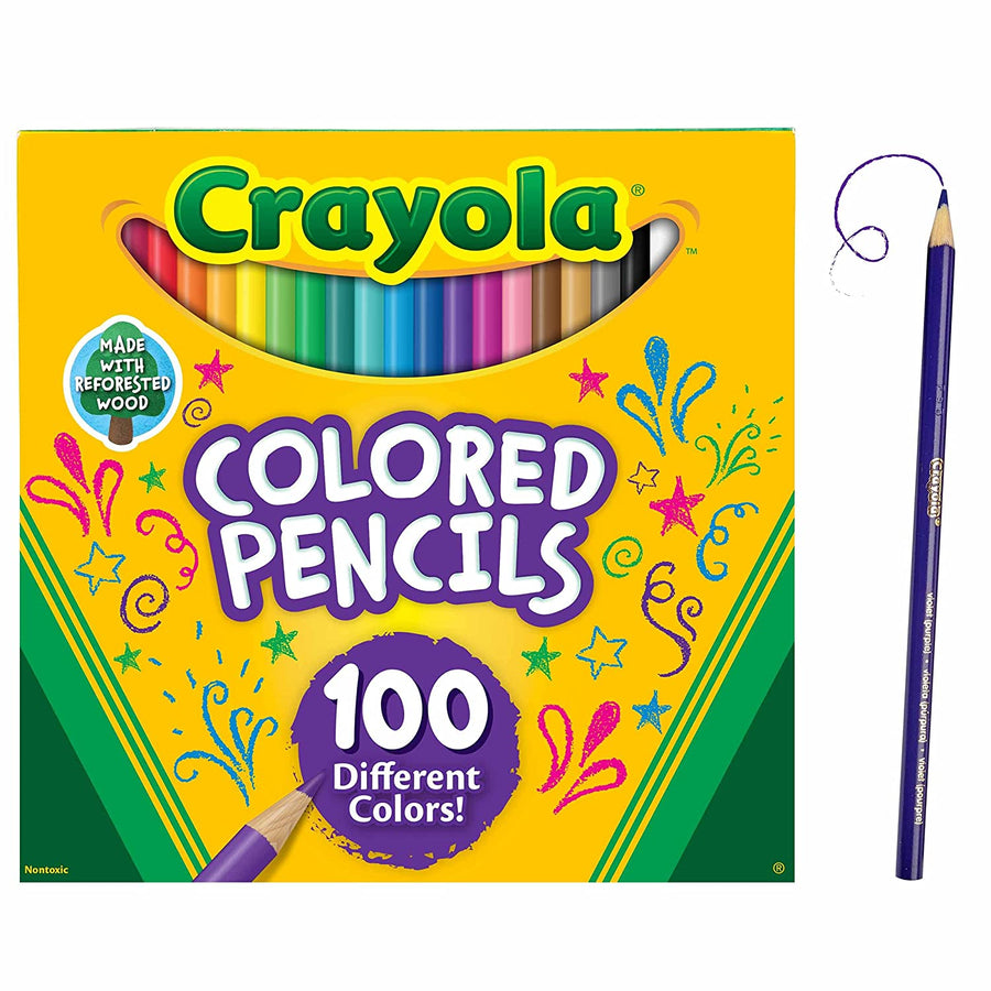 Crayola Colored Pencils Adult Coloring Set, Gift, 100 Count