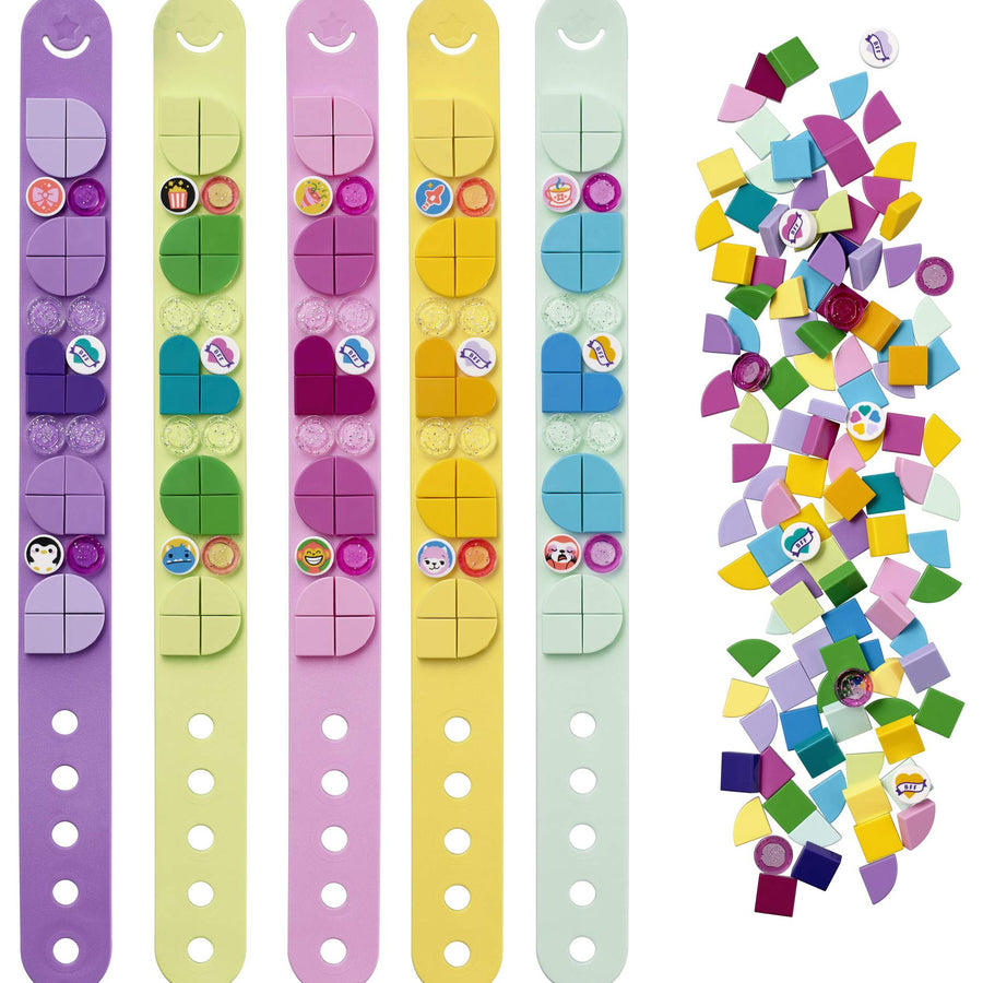 LEGO DOTS Bracelet Mega Pack 41913 DIY Creative Craft Bracelet Making Kit for Kids Who Love Arts and Crafts, Custom Friendship Bracelets Make a Great Birthday Gift (300 Pieces)