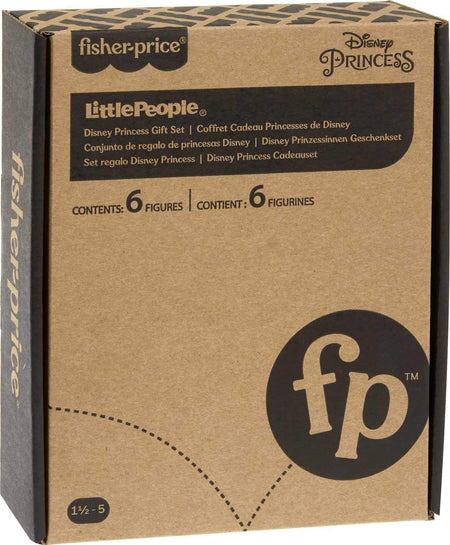 Fisher-Price Disney Princess Gift Set by Little People, 6 Character Figures for Toddlers and Preschool Kids Ages 18 Months to 5 Years