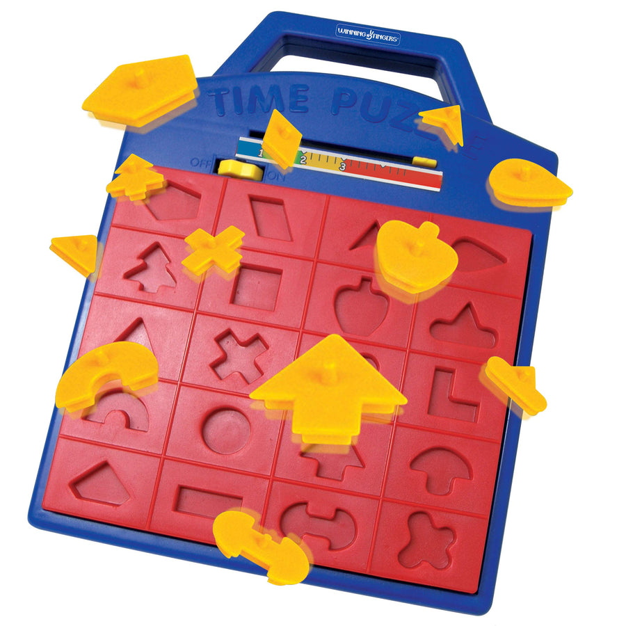 Winning Fingers Shape Toy Puzzle Game – Pop Up Board Game with Shape Puzzles - Great Educational Toy Geared for Kids Ages 3+ - Concentration Game