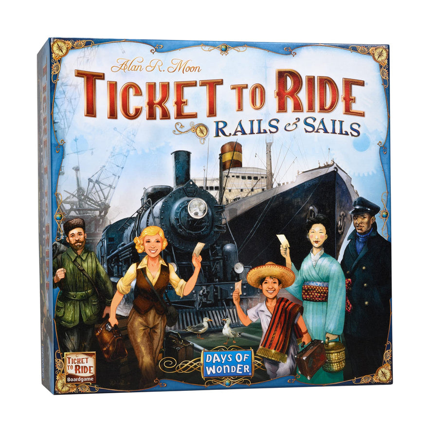 Ticket to Ride Rails & Sails Board Game | Family Board Game | Board Game for Adults and Family | Train Game | Ages 10+ | For 2 to 5 players | Average Playtime 60-120 minutes | Made by Days of Wonder
