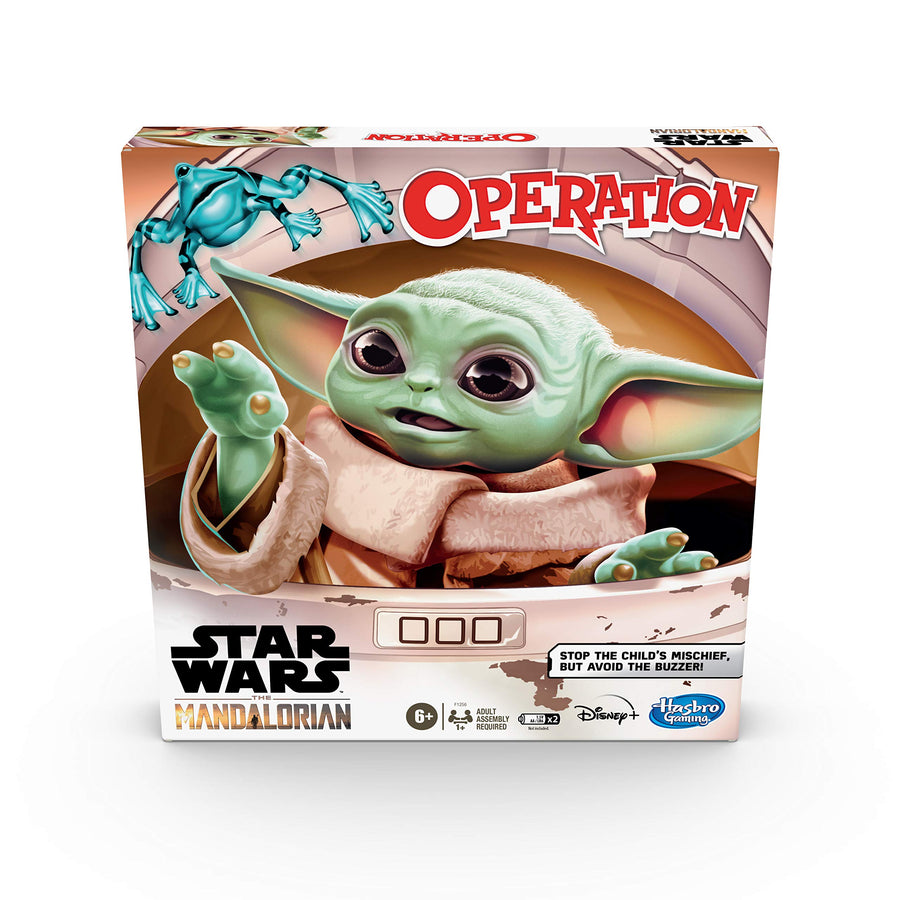 Hasbro Gaming Operation Game: Star Wars The Mandalorian Edition Board Game for Kids