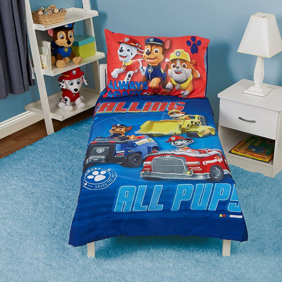 Paw Patrol Paw Patrol Calling All Pups 4-Piece Toddler Bedding Set