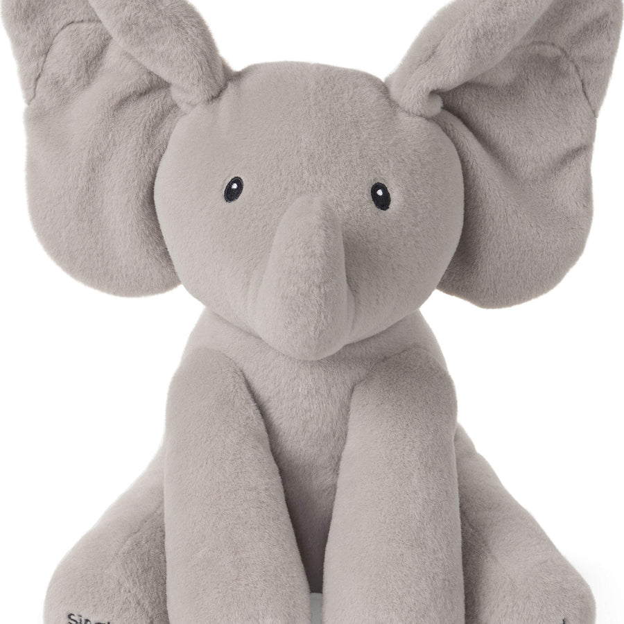 GUND Baby Animated Flappy The Elephant Stuffed Animal Plush, Gray, 12"