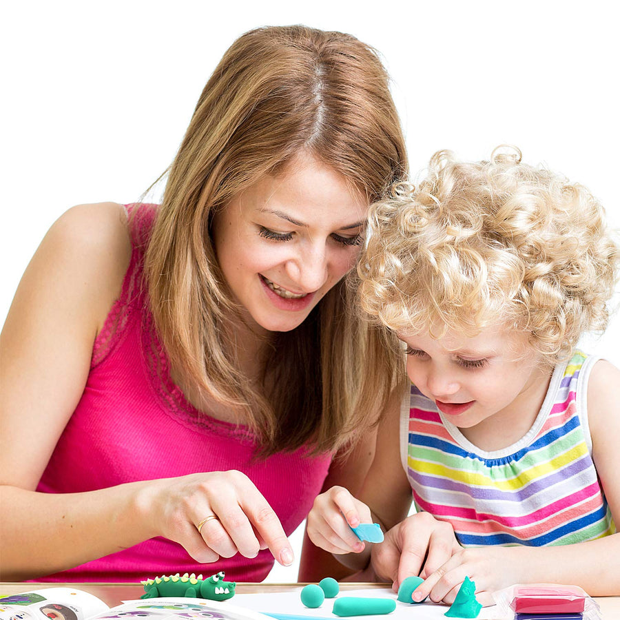 Sago Brothers Set of 24 Colors Modeling Air Dry Clay for Slime add ins & Slime Supplies (Packaging May Vary)