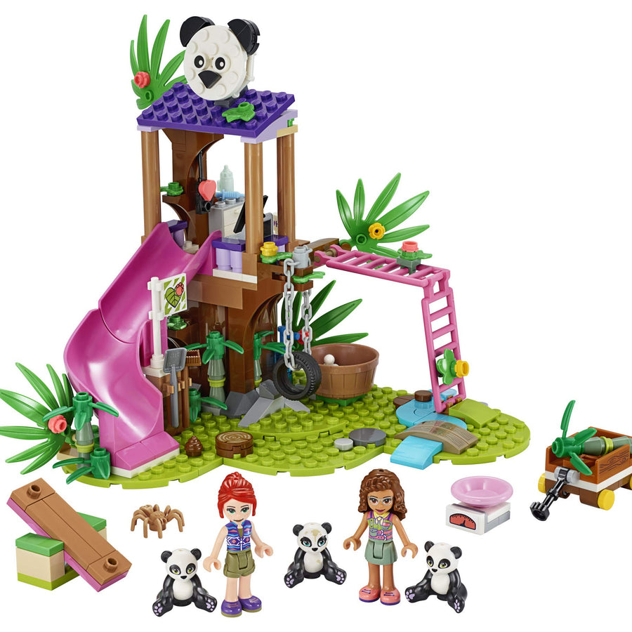 LEGO Friends Panda Jungle Tree House 41422 Building Toy; Includes 3 Panda Minifigures for KidsWho Love Wildlife Animals Friends Mia and Olivia (265 Pieces)