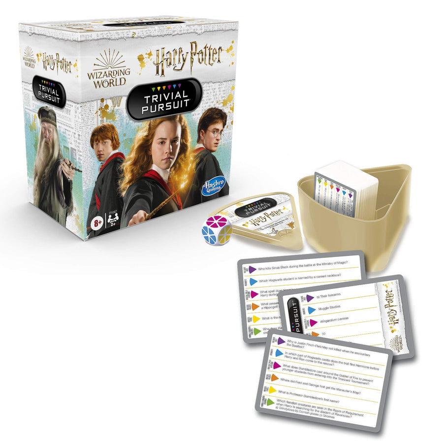 Hasbro Gaming Trivial Pursuit: Wizarding World Harry Potter Edition Compact Trivia Game for 2 or More Players, 600 Trivia Questions, Ages 8 and Up (Amazon Exclusive)