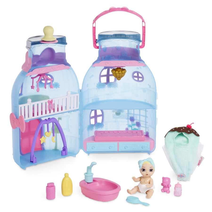 Baby Born Surprise Baby Bottle House with 20+ Surprises, Multicolor