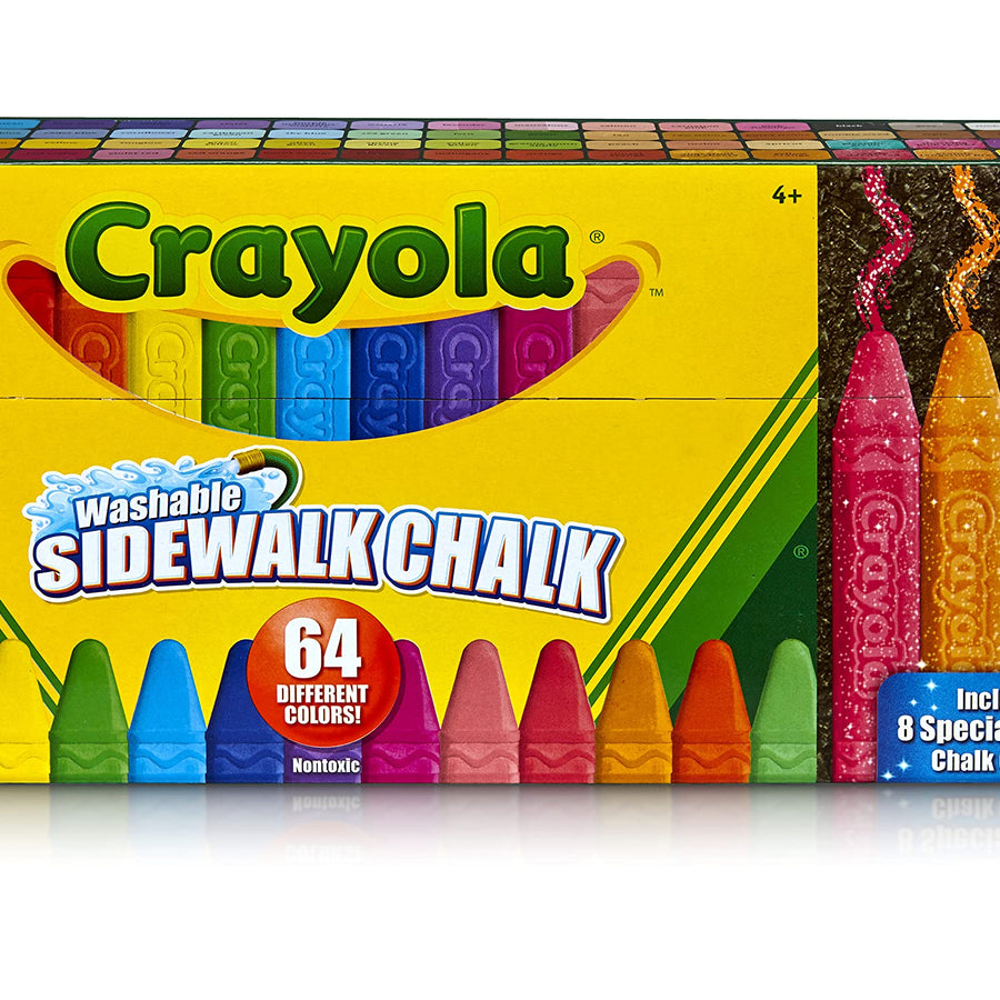 Crayola Sidewalk Chalk, Washable, Outdoor, Gifts for Kids, 64 Count
