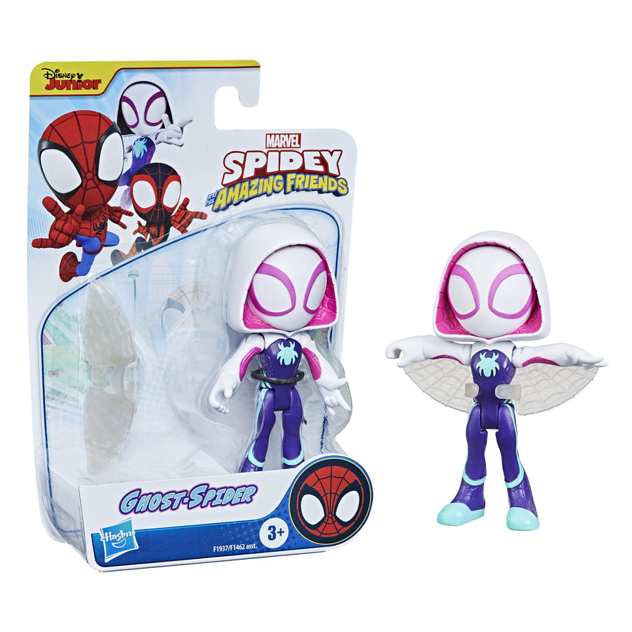 Marvel Spidey and His Amazing Friends Ghost-Spider Hero Figure, 4-Inch Scale Action Figure, Includes 1 Accessory, for Kids Ages 3 and Up