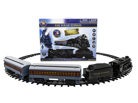 Lionel The Polar Express Ready-to-Play Set, Battery-Powered Berkshire-Style Model Train Set with Remote , Black