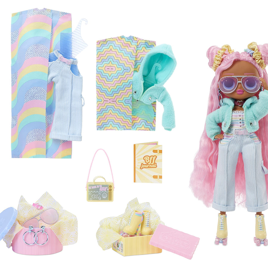 LOL Surprise OMG Sunshine Gurl Fashion Doll - Dress Up Doll Set with 20 Surprises for Girls and Kids 4+