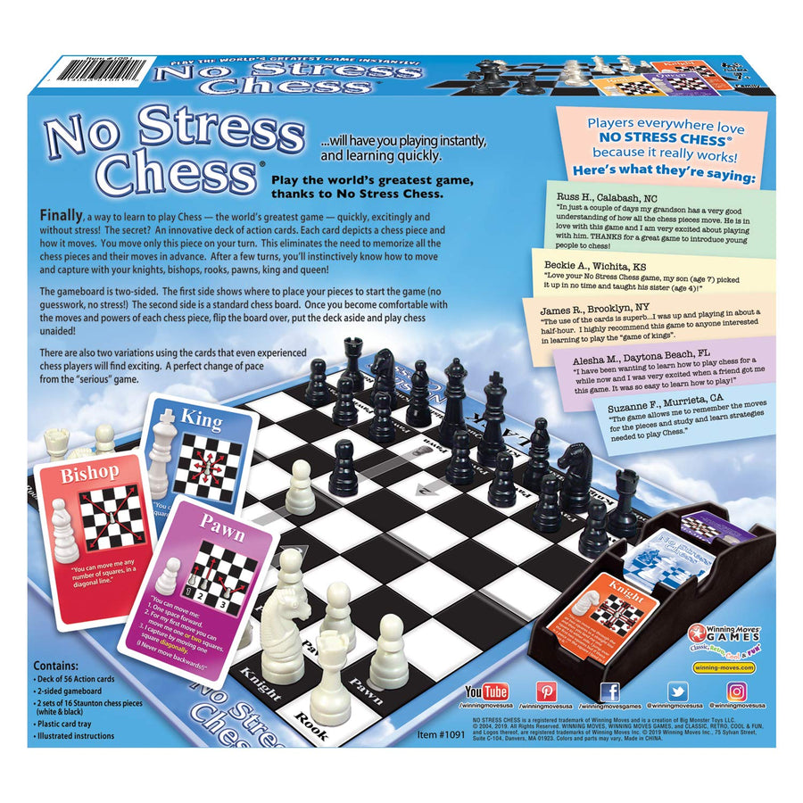 Winning Moves Games Winning Moves No Stress Chess, Natural (1091)