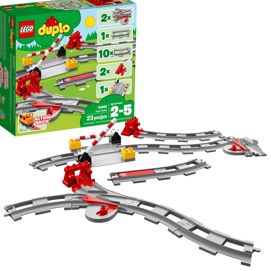 LEGO DUPLO Train Tracks 10882 Building Blocks (23 Pieces)